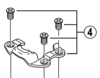 Shimano Spares PD-A520 body cover and fixing bolts right hand