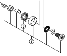 Shimano Spares PD-M647 cap bolt unit