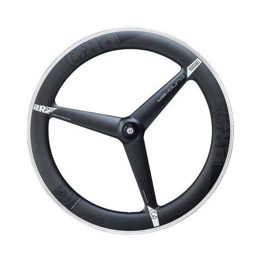 PRO 3K Carbon 3-spoke wheel - front - clincher