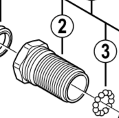 Shimano Spares PD-M540 lock bolt left