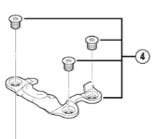 Shimano Spares PD-M980 body cover and fixing bolts; right hand