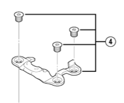 Shimano Spares PD-M980 body cover and fixing bolts; left hand