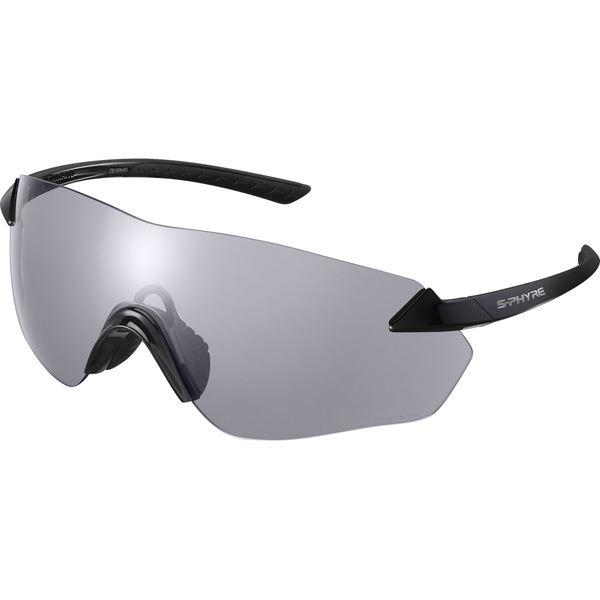 Shimano S-PHYRE R Glasses, Gloss Black, Photochromic Dark Grey Lens