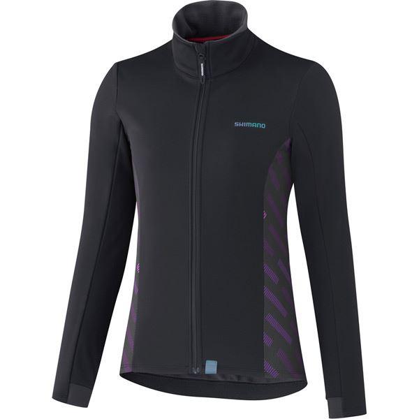Load image into Gallery viewer, Shimano Clothing Women&#39;s Kaede Wind Jacket; Black; Size XL
