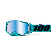 100% Armega Esterel Downhill Dirt Bike Goggles - Mirror Blue Lens
