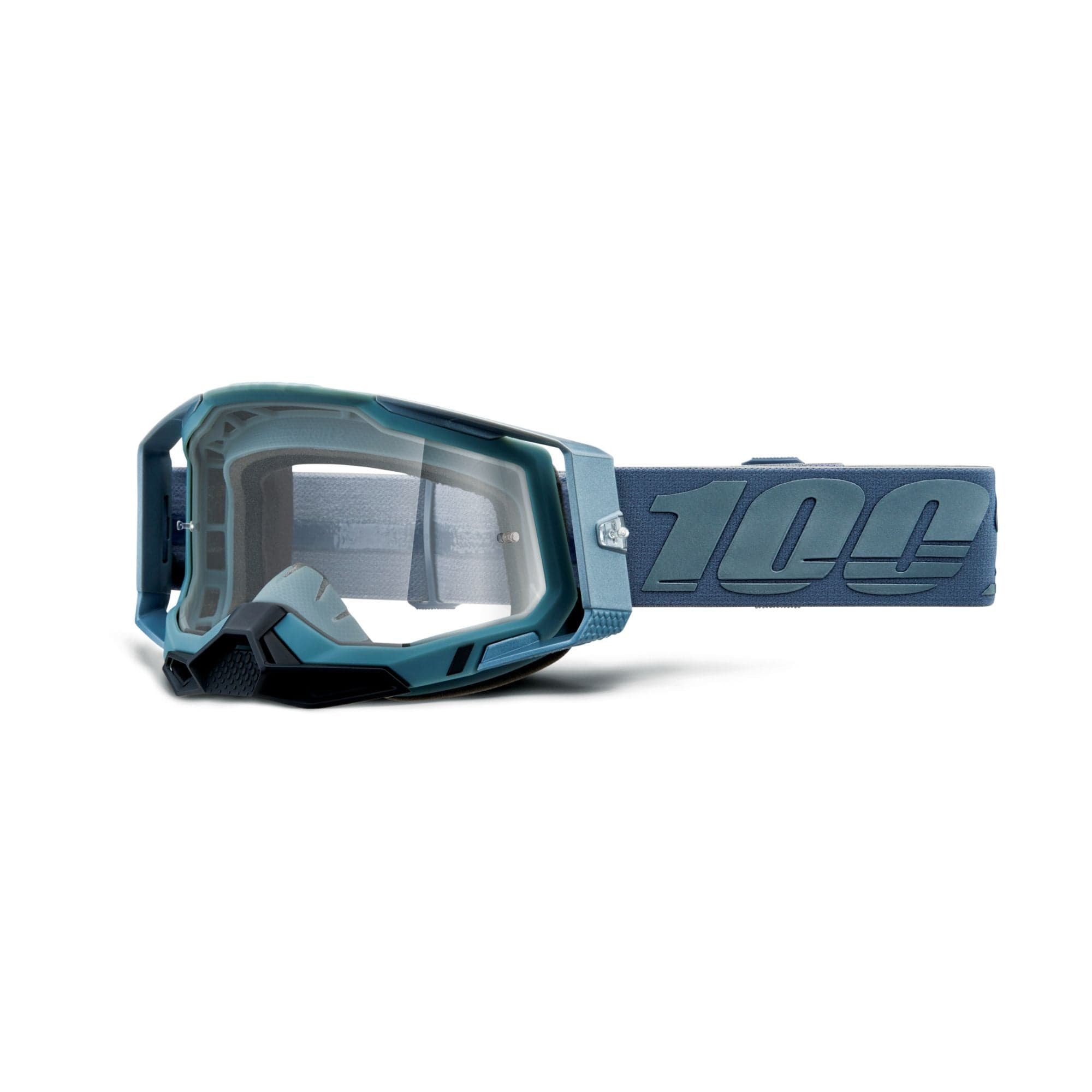 100% Racecraft 2 Goggle Battleship / Clear Lens