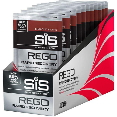 Science In Sport REGO Rapid Recovery drink powder - box of 18 sachets - chocolate