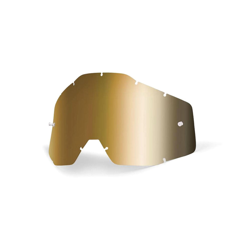 Load image into Gallery viewer, 100% Accuri / Racecraft / Strata Anti-Fog Replacement Lens - Gold Mirror
