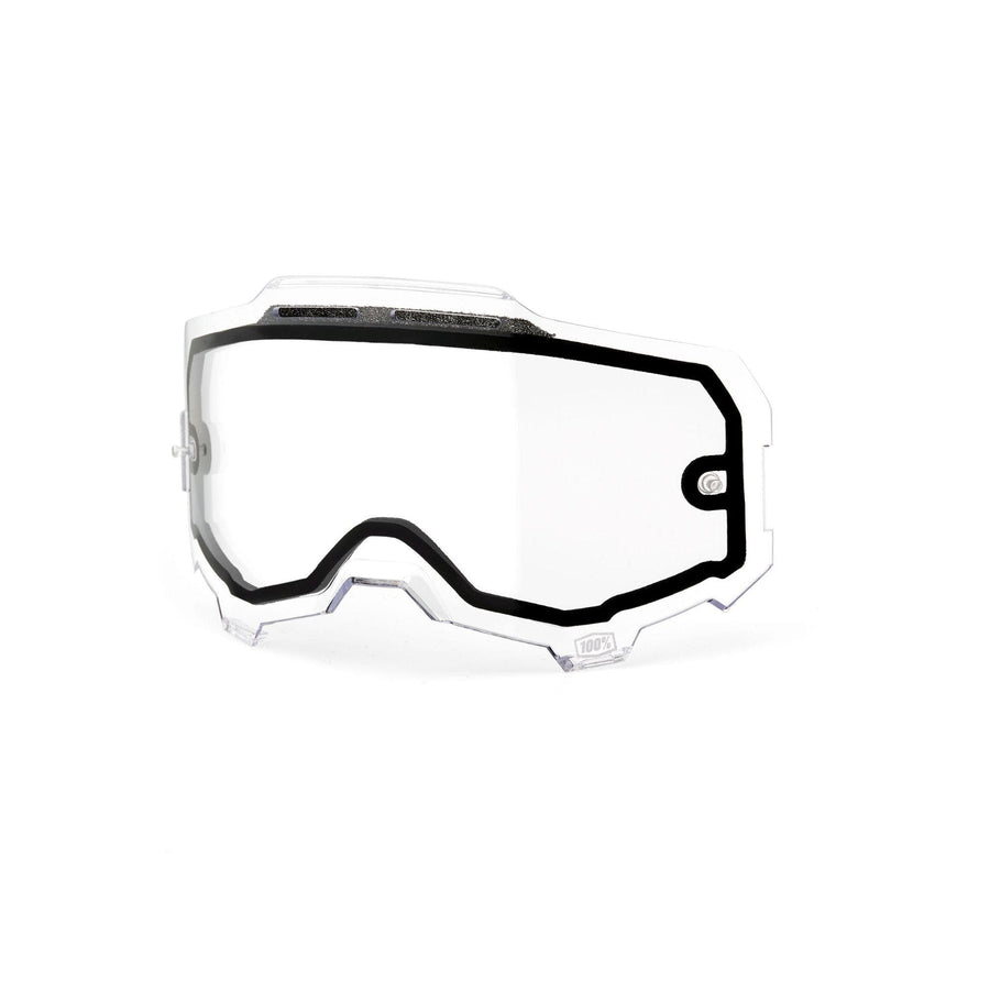 100% Armega Vented Dual Pane Lens Clear