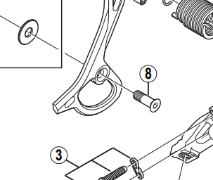 Shimano Spares RD-M772 pulley bolt