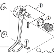 Shimano Spares RD-T661 pulley bolt