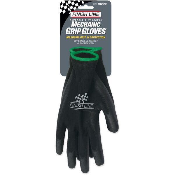 Finish Line Mechanic Grip Gloves - Small / Medium