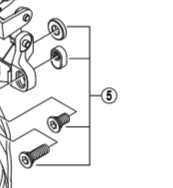 Shimano Spares FD-M970 bracket fixing bolt