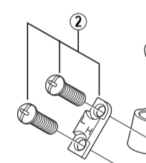 Shimano Spares FD-M771 stroke adjustment bolt and plate