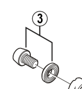 Shimano FD-7900 cable fixing plate and bolt M5 x 8 mm