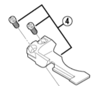 Shimano FD-M980 stroke adjust screws and plate, M4 x 8.5 mm