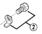 Shimano Spares FD-M660-10 cable fixing plate and bolt M5 x 9 mm
