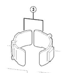 Shimano Spares FD-M430 clamp band adapters for; 28.6 mm
