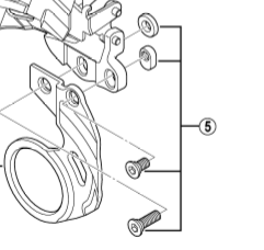 Shimano Spares FD-M780 bracket fixing bolt unit