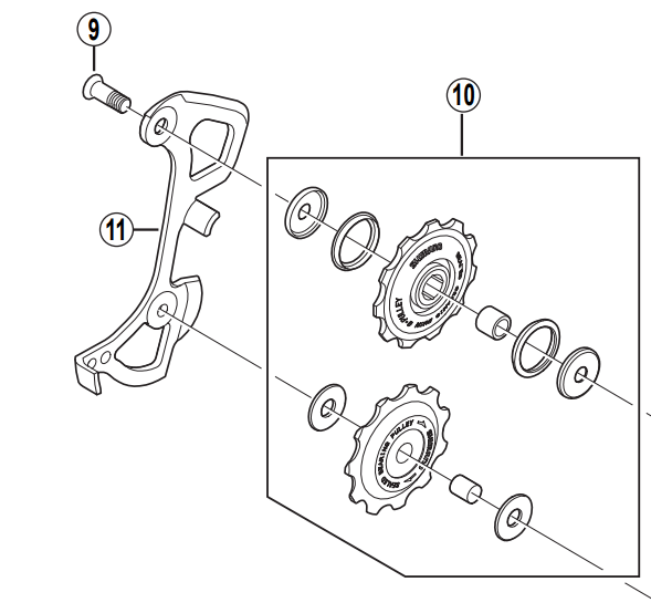 Load image into Gallery viewer, Shimano Spares RD-M770 inner plate GS
