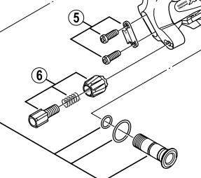 Shimano Spares RD-M760 stroke screws / plate