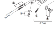 Shimano Spares RD-M772 stroke adjuster screws and plate