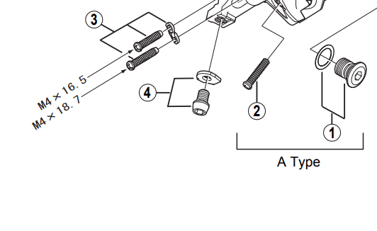 Load image into Gallery viewer, Shimano Spares RD-M772 stroke adjuster screws and plate
