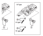 Shimano Spares RD-M772 B-tension adjusting screw and plate B-type