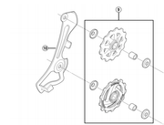 Shimano Spares RD-TX35 tension and guide pulley set