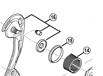 Shimano Spares RD-M985 outer plate assembly; GS-type