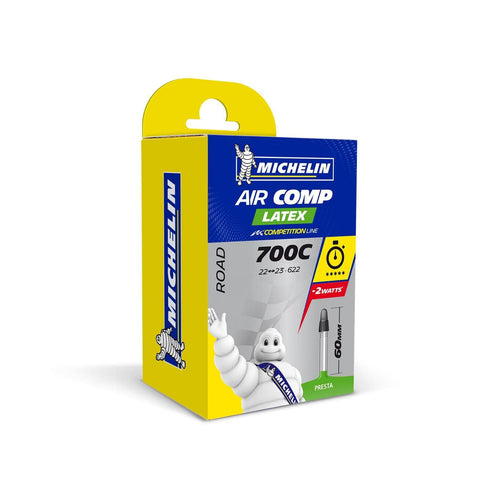 Michelin Aircomp Latex Road Inner Tube - 700c x 22-23mm (Presta 60mm)
