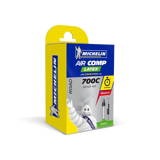 Michelin Aircomp Latex Road Inner Tube - 700c x 22-23mm (Presta 60mm)