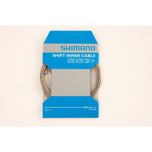 Shimano Spares Road / MTB tandem stainless steel gear inner wire; 1.2 x 3000 mm; single