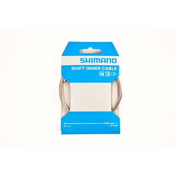 Load image into Gallery viewer, Shimano Spares Road / MTB stainless steel gear inner wire; 1.2 x 2100; single
