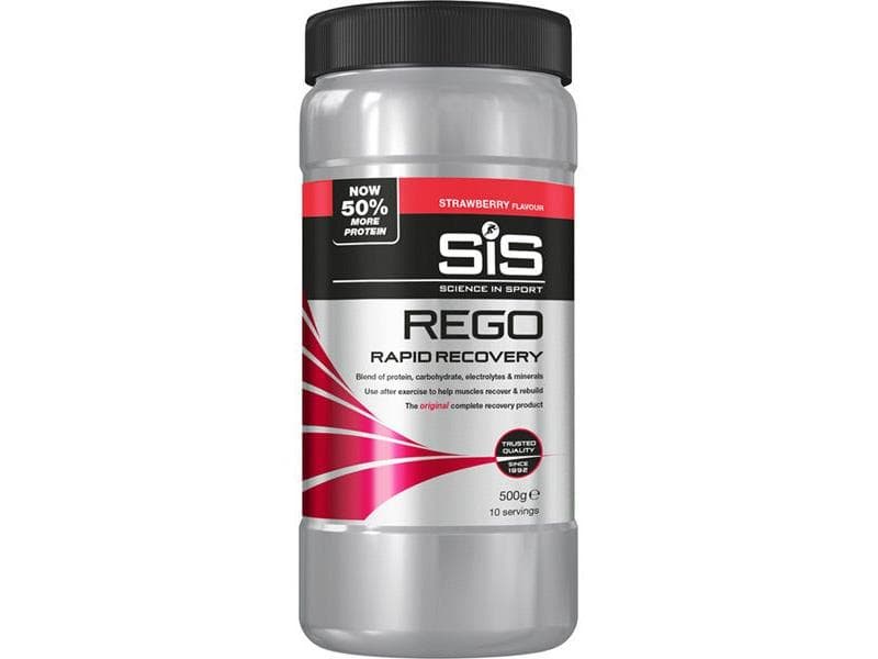 Load image into Gallery viewer, Science In Sport REGO Rapid Recovery drink powder - 500 g tub - strawberry
