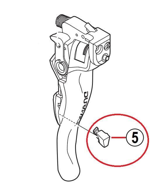 Load image into Gallery viewer, Shimano Dura-Ace ST-7900 Left Hand Release Lever Support - Y6RU87010

