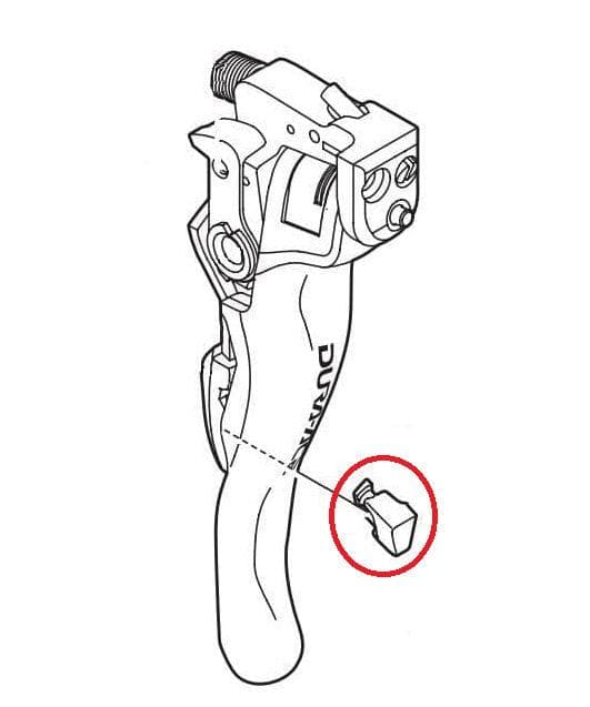 Load image into Gallery viewer, Shimano Dura-Ace ST-7900 Left Hand Release Lever Support - Y6RU87010
