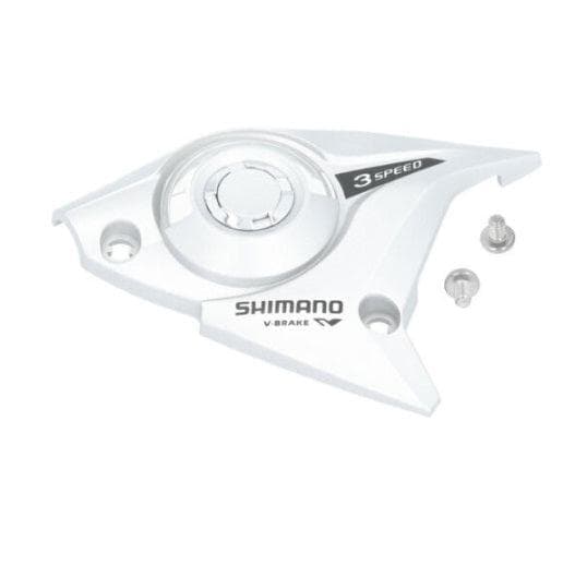 Load image into Gallery viewer, Shimano ST-EF51-2A Upper Cover &amp; Fixing Screws -Left Hand - Silver - Y6TP98060
