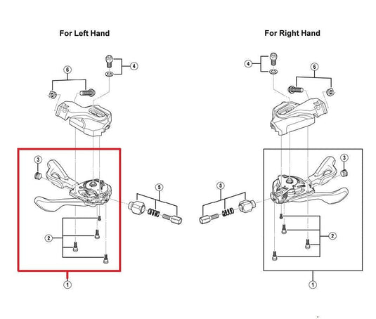 shimano shifter parts