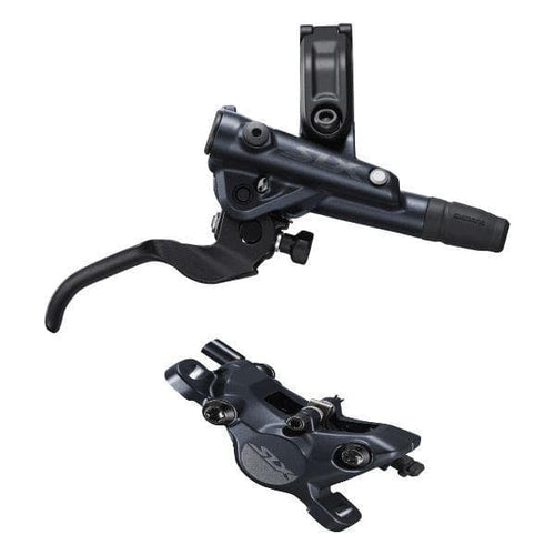 Shimano SLX BR-M7100/BL-M7100 SLX bled brake lever/post mount calliper; front right