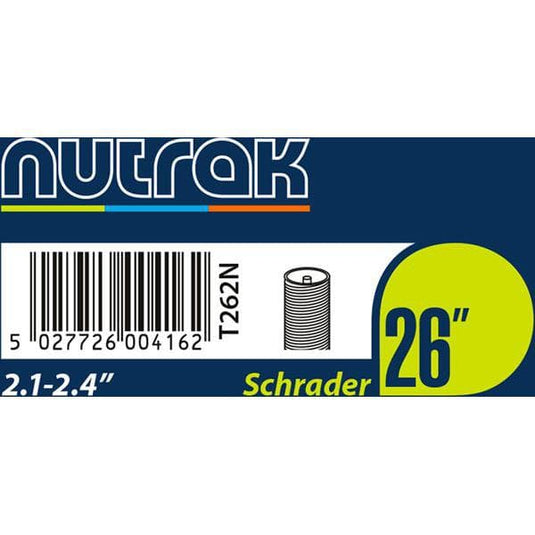 Nutrak 26 x 2.1 - 2.4 inch Schrader inner tube