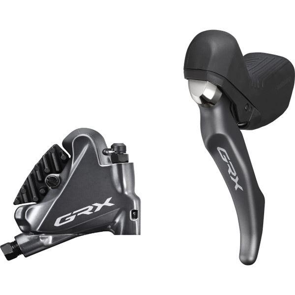 Load image into Gallery viewer, Shimano GRX BL-RX810 GRX hydraulic disc brake lever bled with BR-RX810 calliper; left rear
