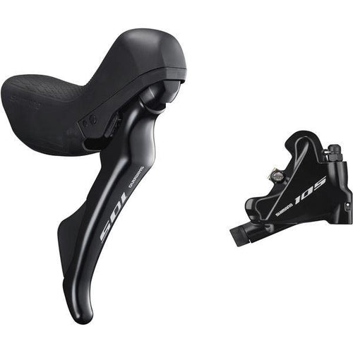 Shimano 105 ST-R7020 105 hydraulic disc STI set; flat mount calliper; left rear; black