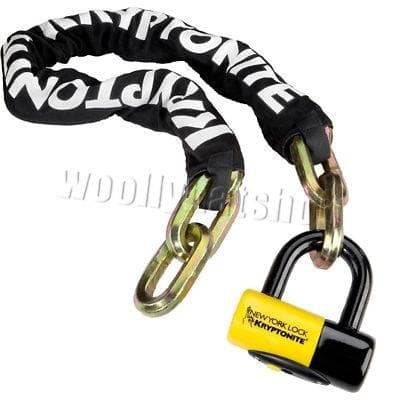 Kryptonite New York Fahgettaboudit Chain 14mmX100cm And NY Disc Lock Sold Secure Diamond