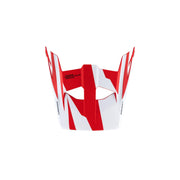 100% Aircraft Replacement Visor - Rapidbomb / Red