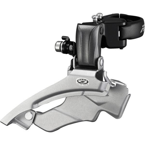 Load image into Gallery viewer, Shimano Altus FD-M371 Altus hybrid 9-speed front derailleur; conventional swing; dual-pull
