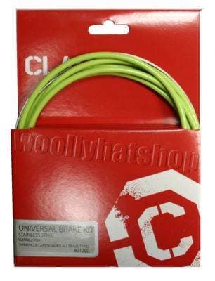 Clarks Universal Brake Kit - Stainless Steel, Shimano and Campagnolo Green Cable