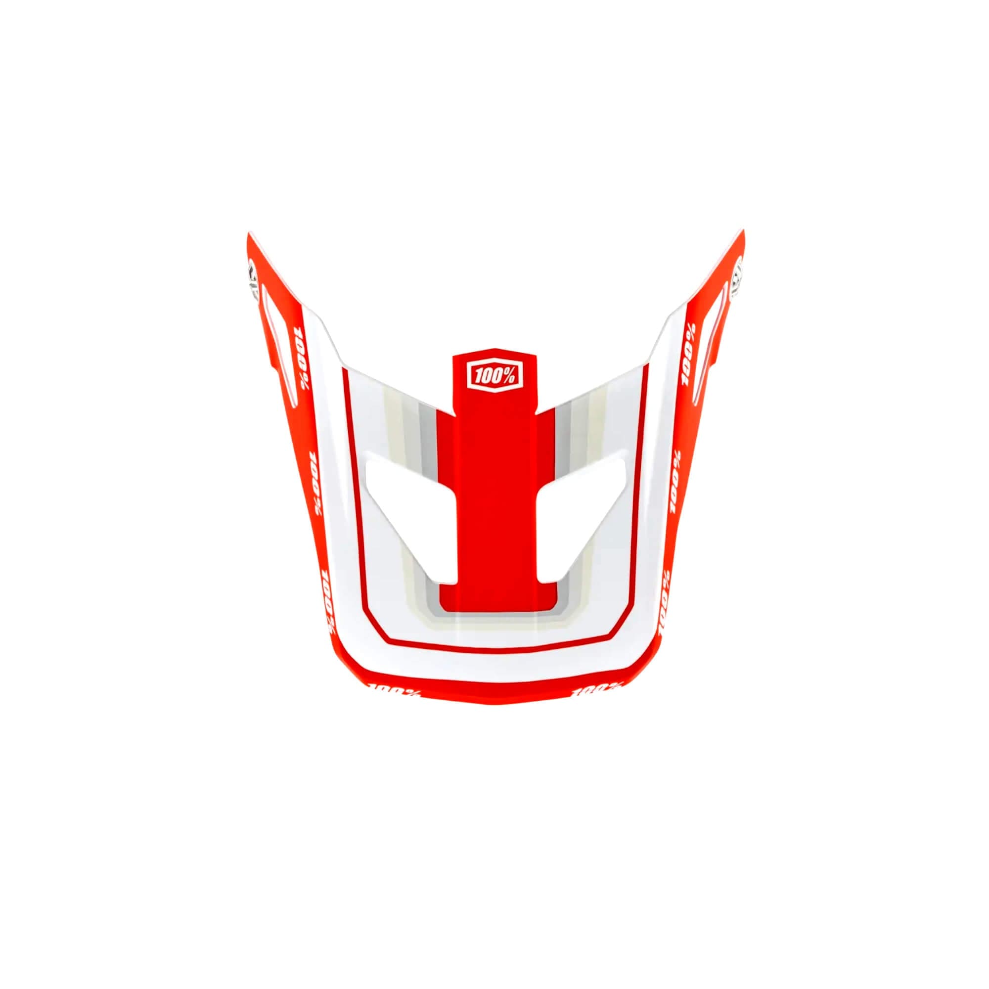 100% Status Replacement Visor - Topenga Red/White