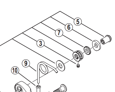 Shimano Spares BR-7900 pivot nut 32.0 mm; for front