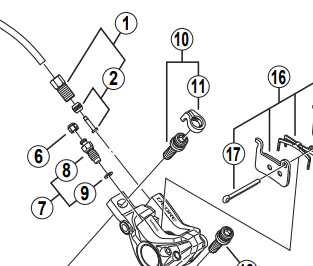 Shimano Spares BR-M595 bleed nipple and seal ring